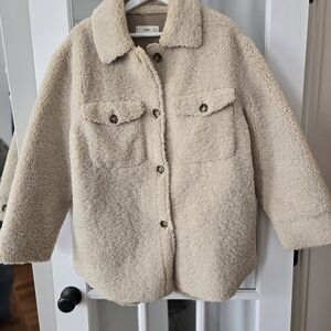 Mango Cream Teddy Jacket